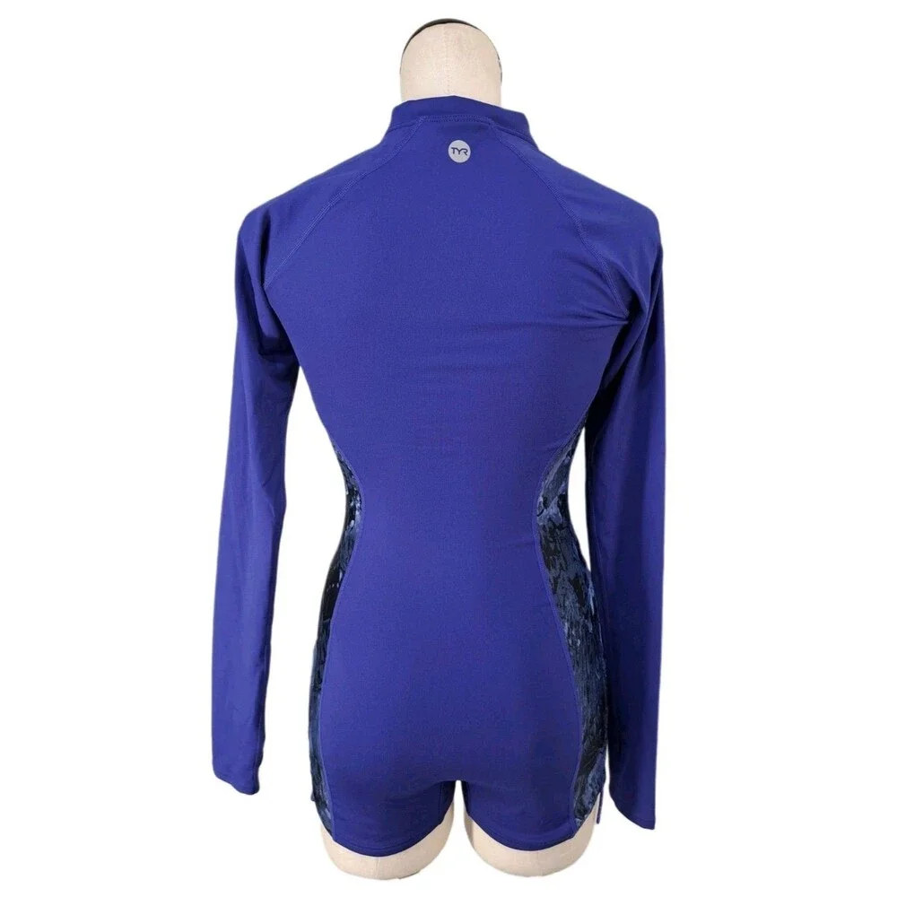 TYR Fiona 1-piece Aquatic Jumpsuit Swimsuit MJSOL7A Boyshorts SAMPLE Women's S/M